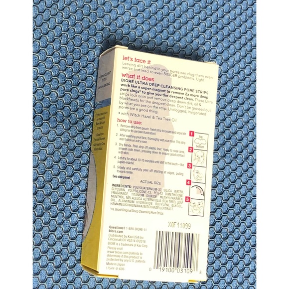 Biore 6PCS ultra Deep cleansing  pore nose strips w/witch Hazel. - Picture 3 of 3